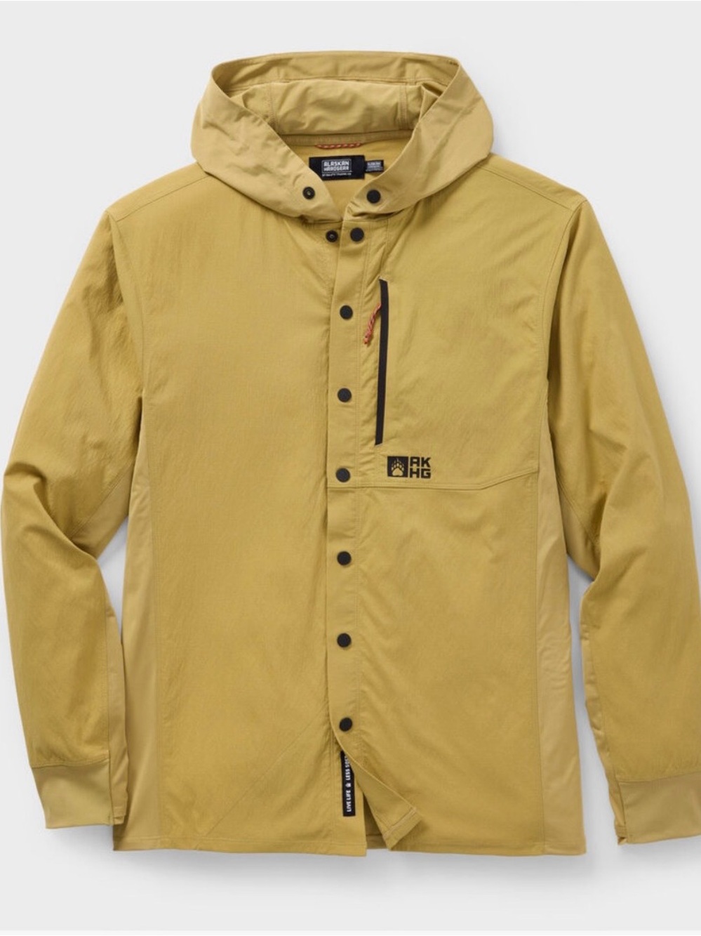Men’s Duluth Trading Co AKHG Sol Survivor Field Khaki Hooded Outdoor Jacket